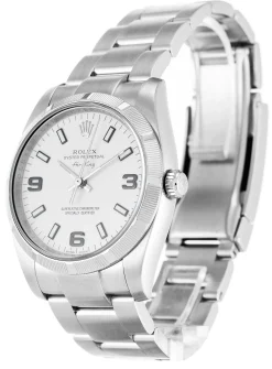 Rolex Air-King White Quarter Arabic 114210