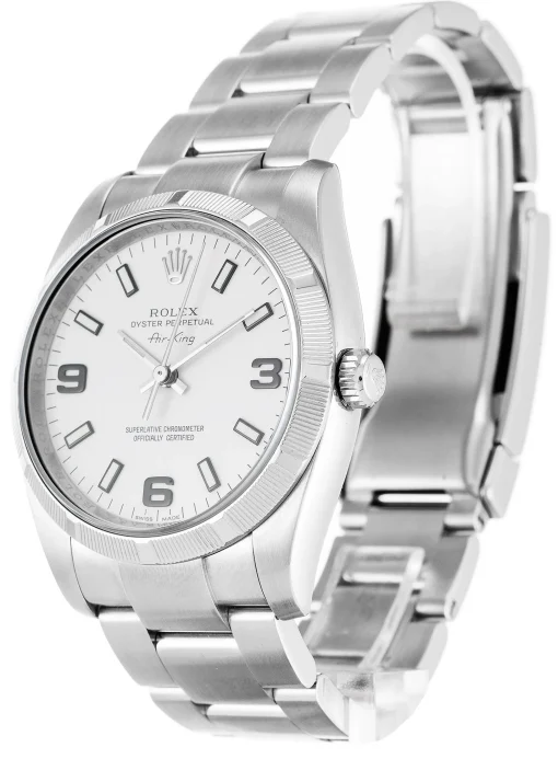 Rolex Air-King White Quarter Arabic 114210