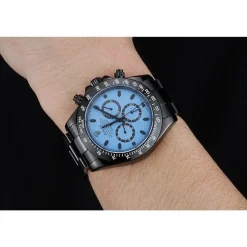 Rolex Cosmograph Daytona Blue And Black Dial Black Stainless Steel Case And Bracelet 1454250