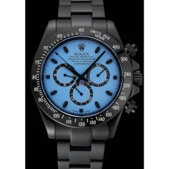 Rolex Cosmograph Daytona Blue And Black Dial Black Stainless Steel Case And Bracelet 1454250