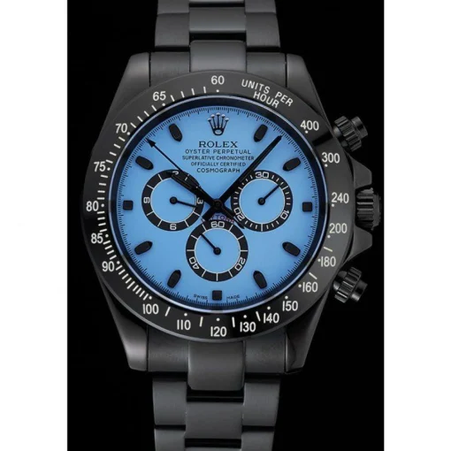 Rolex Cosmograph Daytona Blue And Black Dial Black Stainless Steel Case And Bracelet 1454250