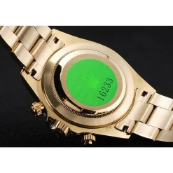 Rolex Cosmograph Daytona Brown Dial Diamond Numerals Gold Case And Bracelet 1454245