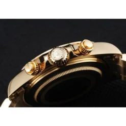 Rolex Cosmograph Daytona Brown Dial Diamond Numerals Gold Case And Bracelet 1454245
