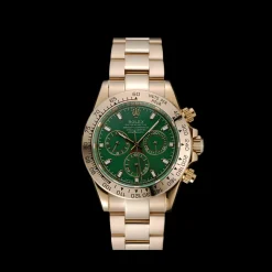 Rolex Cosmograph Daytona Green Dial Rose Gold Case And Bracelet 1454244