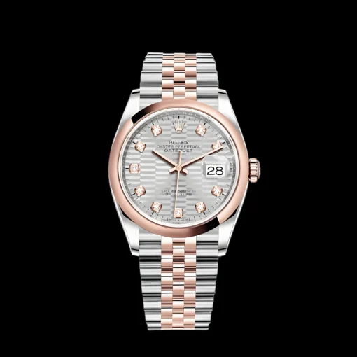 Rolex Datejust 126201 36mm Silver, fluted motif (Jubilee)