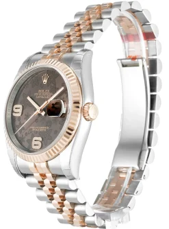 Rolex Datejust Chocolate Floral Diamond Dial 116231
