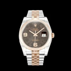 Rolex Datejust Chocolate Floral Diamond Dial 116231