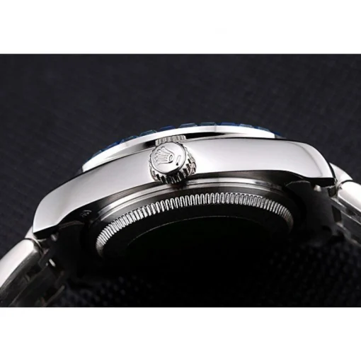 Rolex Datejust Diamond Dial Blue Jewels Bezel Stainless Steel Case And Bracelet 622834