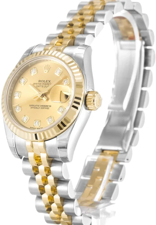 Rolex Datejust Lady Champagne Diamond Dial 179173