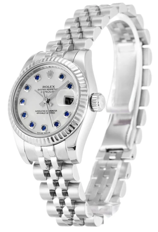 Rolex Datejust Lady Pearl-White & Sapphire Dial 179174