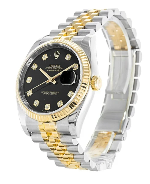 Rolex Datejust Two Tone Black