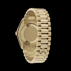 Rolex Day-Date: 36 mm, Yellow gold, with a carnelian, Diamond-set dial, Diamond-set bezel and a President bracelet, m128348rbr-0049