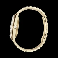 Rolex Day-Date: 36 mm, Yellow gold, with a champagne colour, Diamond-set dial, Diamond-set bezel and a President bracelet, m228348rbr-0002
