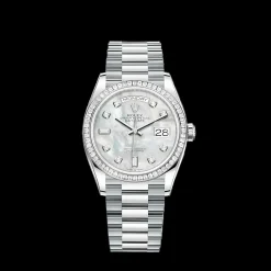 Rolex Day-Date 128396TBR 36mm White mother-of-pearl