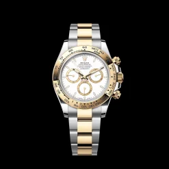Rolex Daytona Cosmograph: Oyster, 40 mm, Yellow gold, White dial, m126503-0001