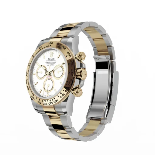Rolex Daytona Cosmograph: Oyster, 40 mm, Yellow gold, White dial, m126503-0001
