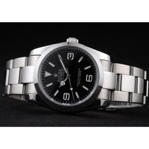 Rolex Explorer Polished Stainless Steel Black Dial 98087