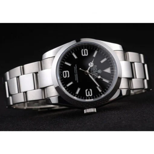 Rolex Explorer Polished Stainless Steel Black Dial 98087