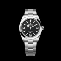 Rolex Explorer Polished Stainless Steel Black Dial 98087