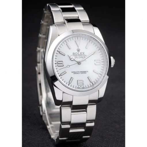 Rolex Explorer Polished Stainless Steel White Dial 98086