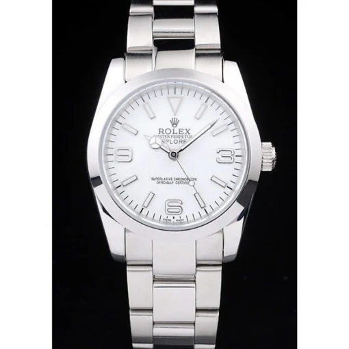 Rolex Explorer Polished Stainless Steel White Dial 98086