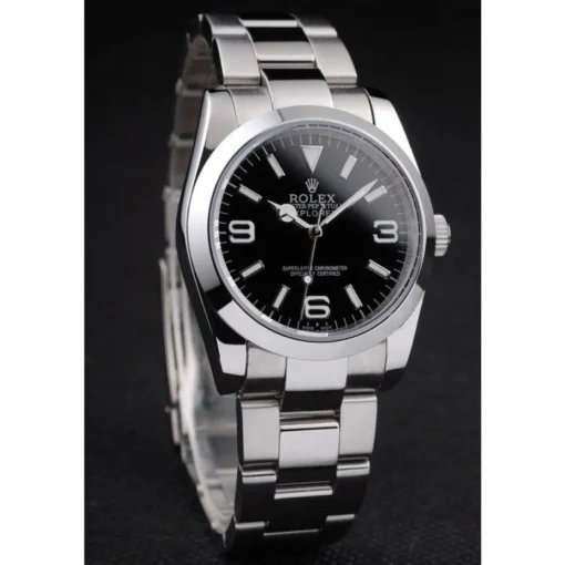 Rolex Explorer Polished Stainless Steel Black Dial 98087