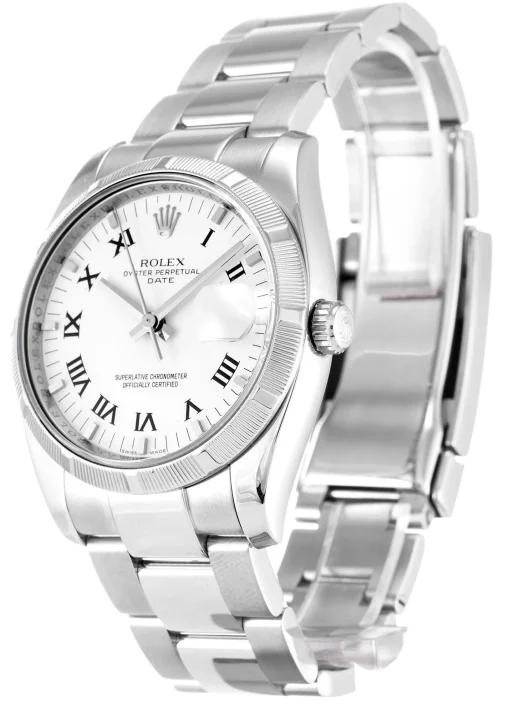 Rolex Oyster Perpetual Date 34mm White 115210