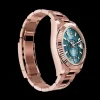 Rolex Sky-Dweller: 42 mm, Everose gold with a blue-green dial and an Oyster bracelet, m336935-0001
