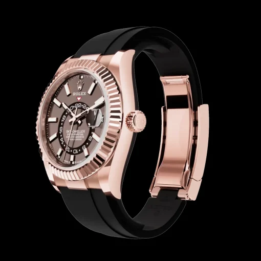 Rolex Sky-Dweller: Oyster, 42 mm, Everose gold, Chocolate dial, m336235-0002