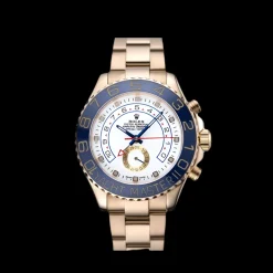 Rolex Yacht-Master II White Dial Blue Bezel Gold Bracelet 622271