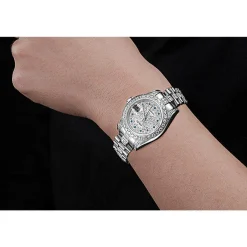 Swiss Rolex DateJust Diamond Dial Stainless Steel 622021