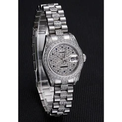 Swiss Rolex DateJust Diamond Dial Stainless Steel 622021
