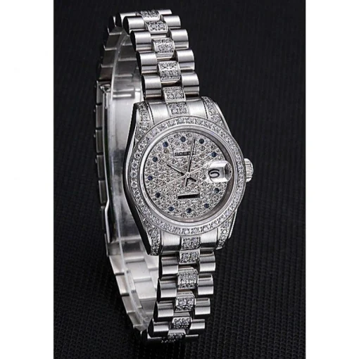 Swiss Rolex DateJust Diamond Dial Stainless Steel 622021