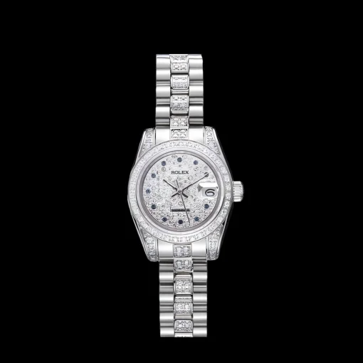 Swiss Rolex DateJust Diamond Dial Stainless Steel 622021