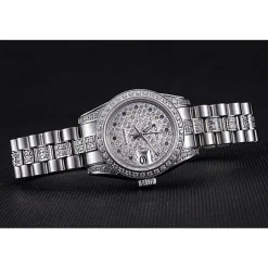 Swiss Rolex DateJust Diamond Dial Stainless Steel 622021
