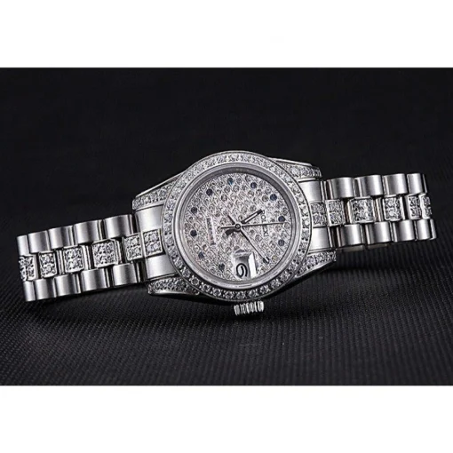 Swiss Rolex DateJust Diamond Dial Stainless Steel 622021