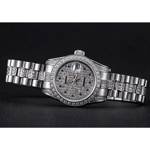 Swiss Rolex DateJust Diamond Dial Stainless Steel 622021
