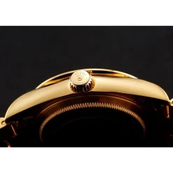 Swiss Rolex Day-Date Diamond Pave Gold Dial Gold Diamond Bracelet 1453954