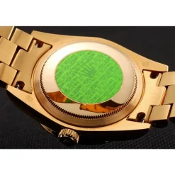 Swiss Rolex Day-Date Diamond Pave Gold Dial Gold Diamond Bracelet 1453954