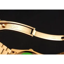 Swiss Rolex Day-Date Diamond Pave Gold Dial Gold Diamond Bracelet 1453954