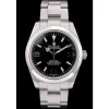 Swiss Rolex Explorer Stainless Steel Bezel Black Dial 42002