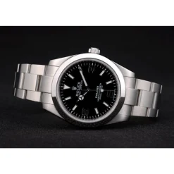 Swiss Rolex Explorer Stainless Steel Bezel Black Dial 42002