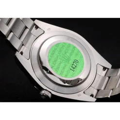 Swiss Rolex Explorer Stainless Steel Bezel Black Dial 42002