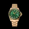 Swiss Rolex GMT Master II Green Dial And Bezel Gold Case And Bracelet 1453750
