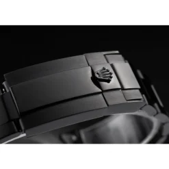 Swiss Rolex GMT Master II Pro-Hunter Black Steel Strap Black Dial