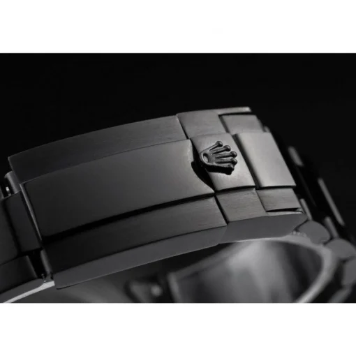 Swiss Rolex GMT Master II Pro-Hunter Black Steel Strap Black Dial