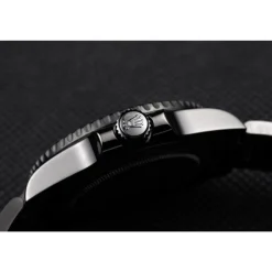 Swiss Rolex GMT Master II Pro-Hunter Black Steel Strap Black Dial