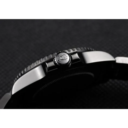 Swiss Rolex GMT Master II Pro-Hunter Black Steel Strap Black Dial