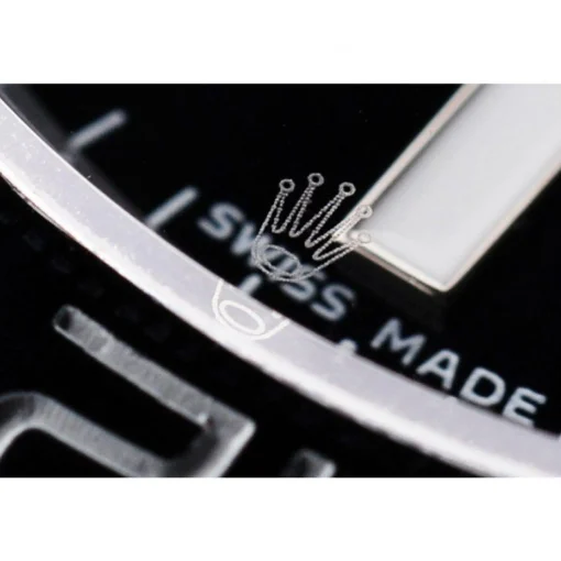 Swiss Rolex GMT Master II Pro-Hunter Black Steel Strap Black Dial