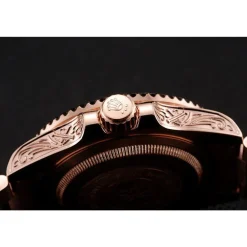 Swiss Rolex Submariner Skull Limited Edition Blue Dial Rose Gold Case And Bracelet 1454085